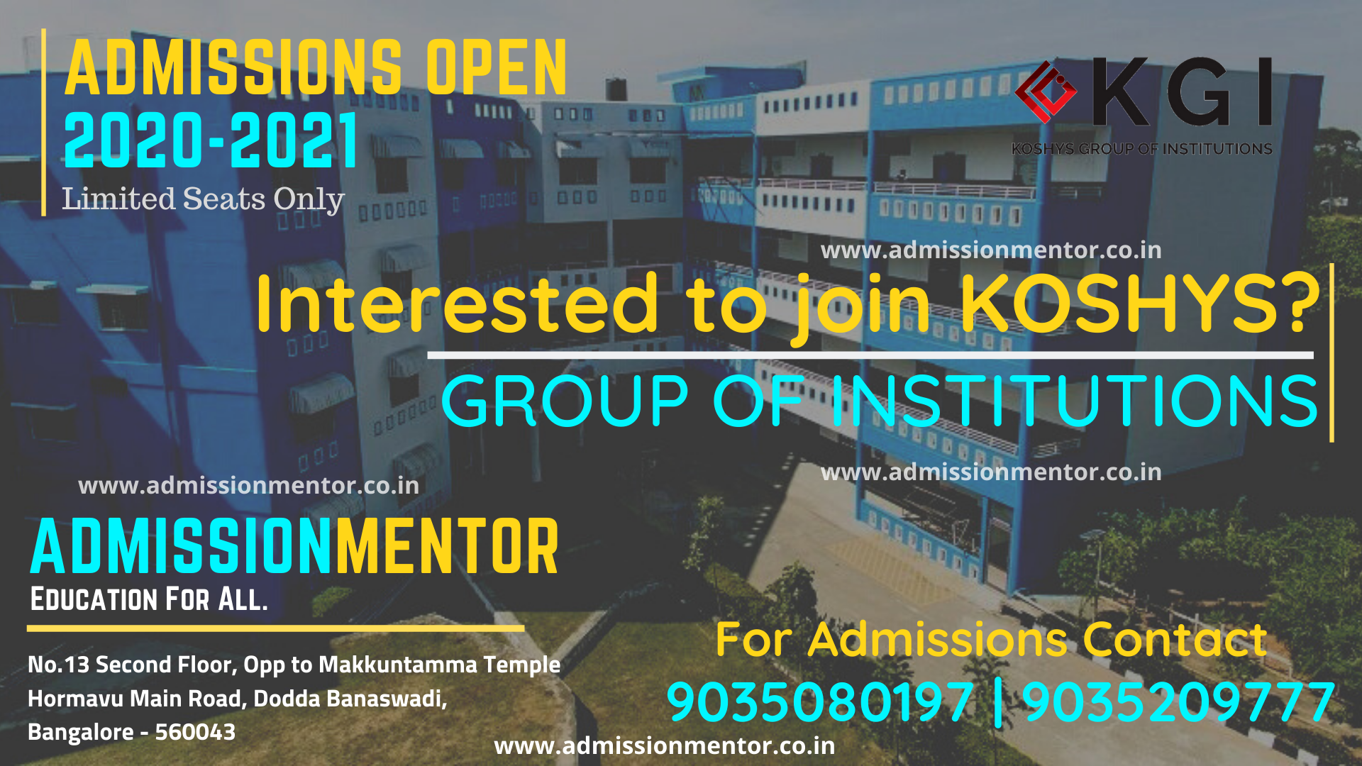 Koshys Group of institutions Admission